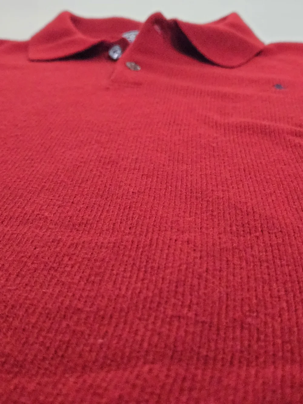 Polo by Ralph Lauren Dark Red Long-Sleeve Polo Sweater